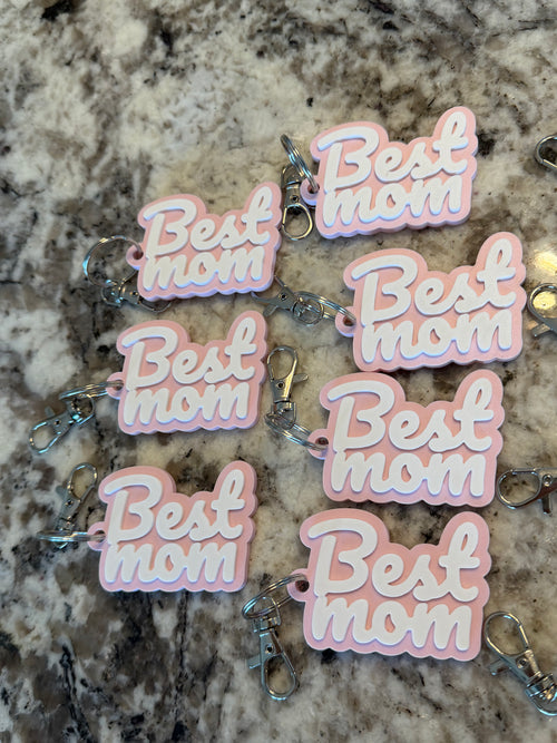 Best Mom Keychain