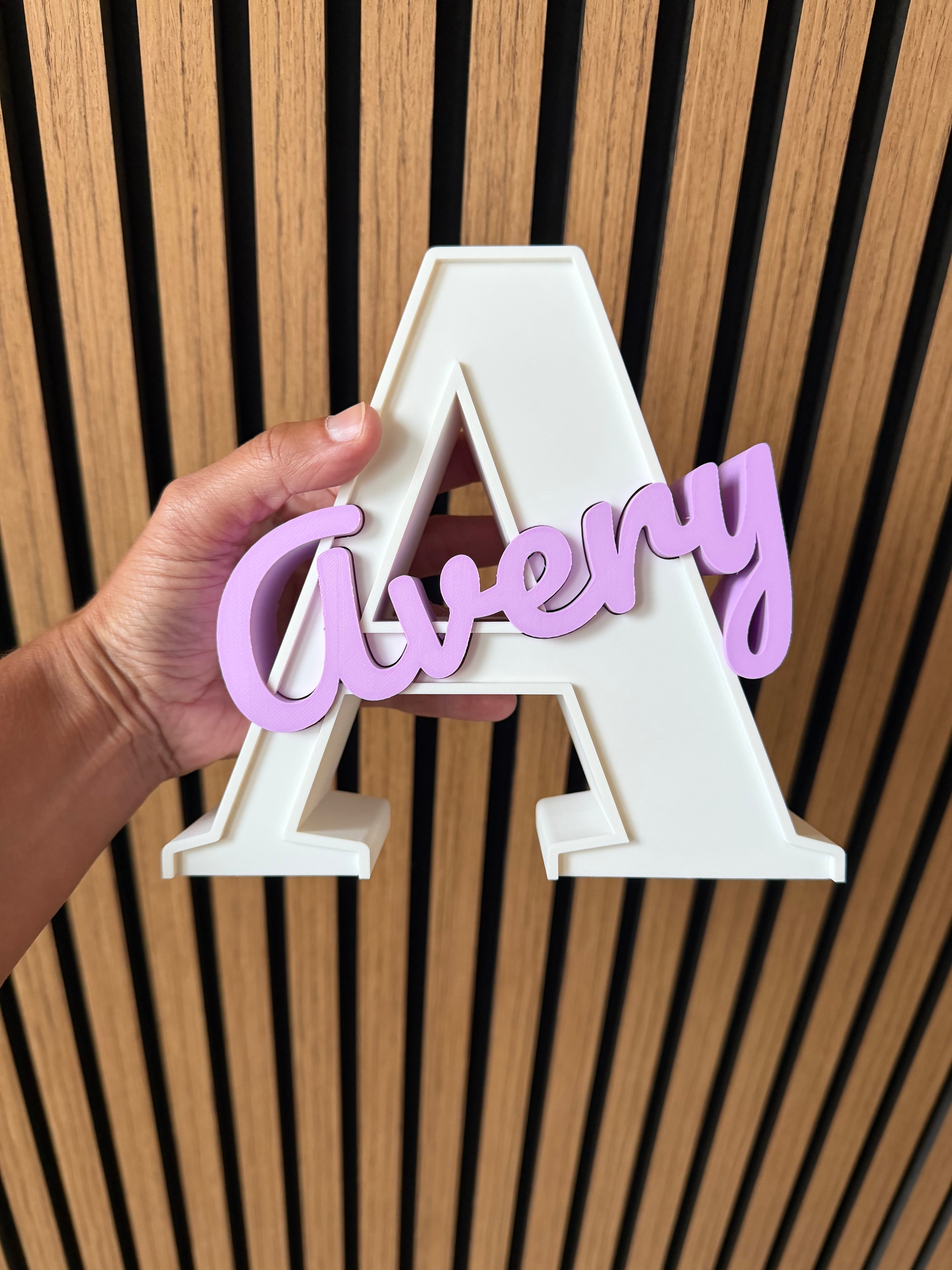 Custom letter and name!