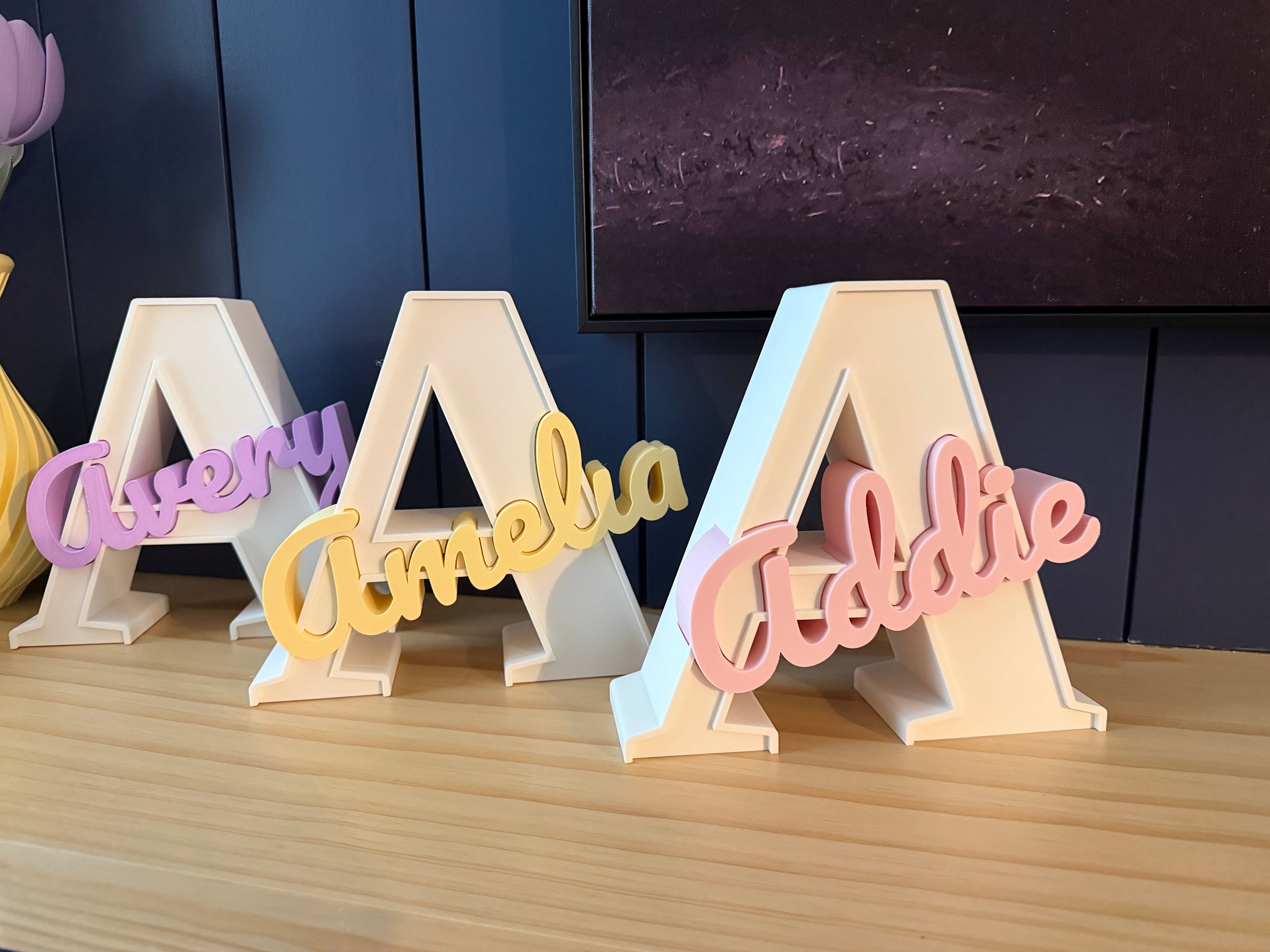 Custom letter and name!
