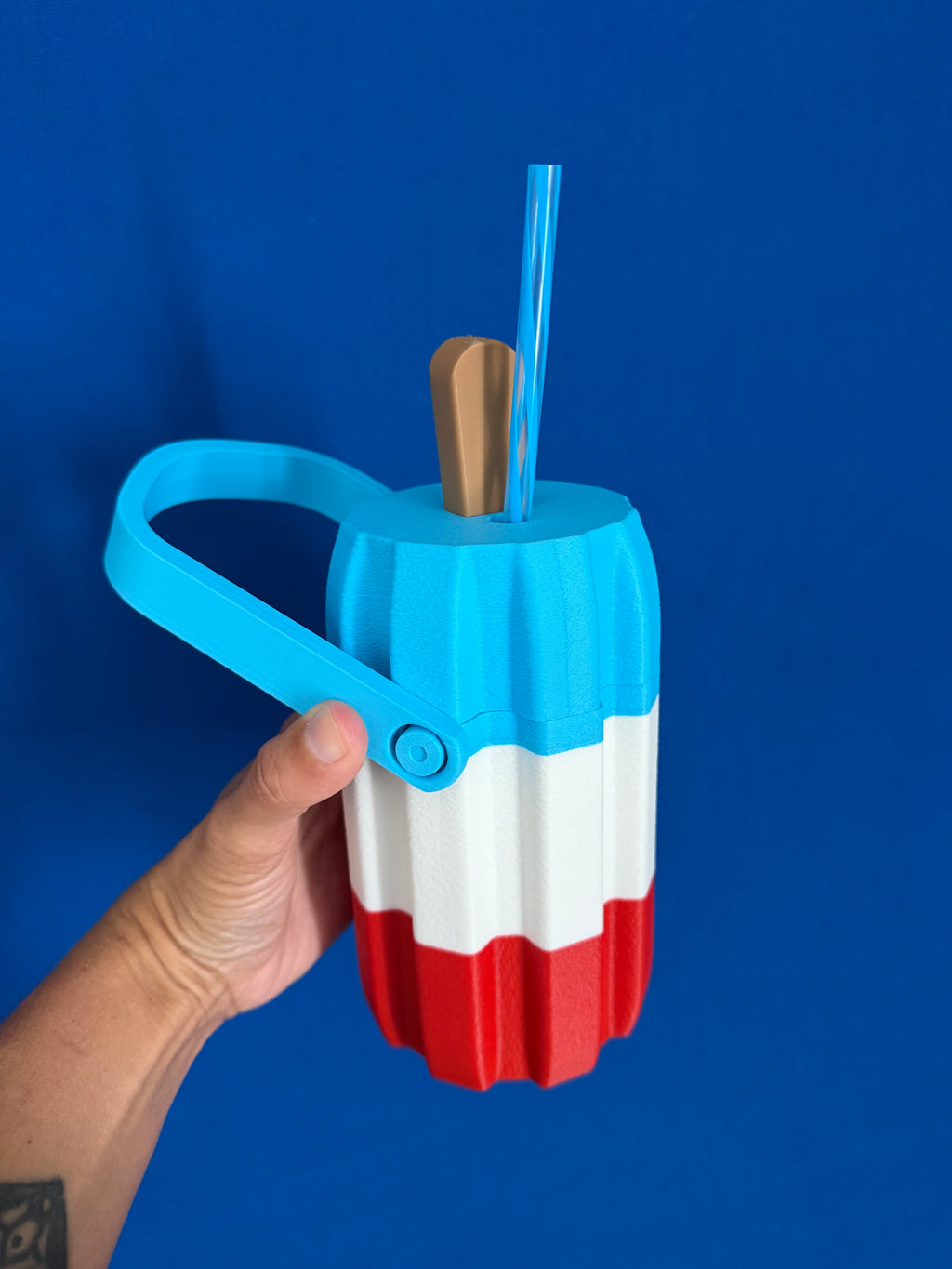 Popsicle Patriotic Canholder